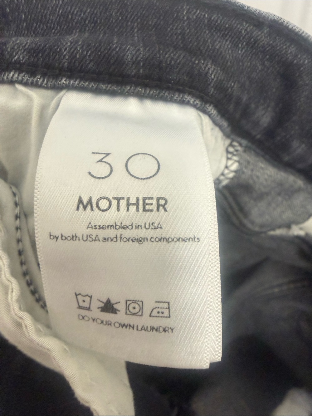 Mother The Hustler Ankle Fray Jeans Nightowl Size 30 Casual Denim Flared Cropped - Picture 10 of 10